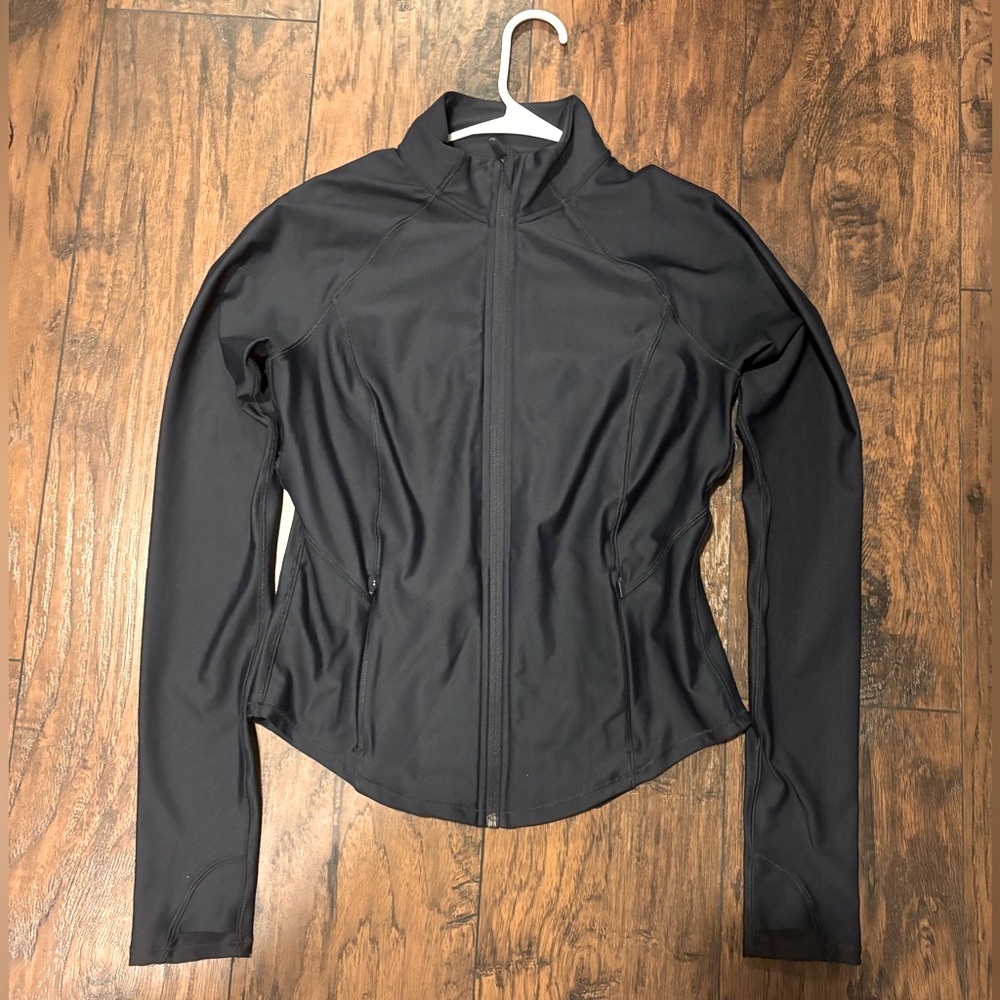 Women's navy athletic zip up